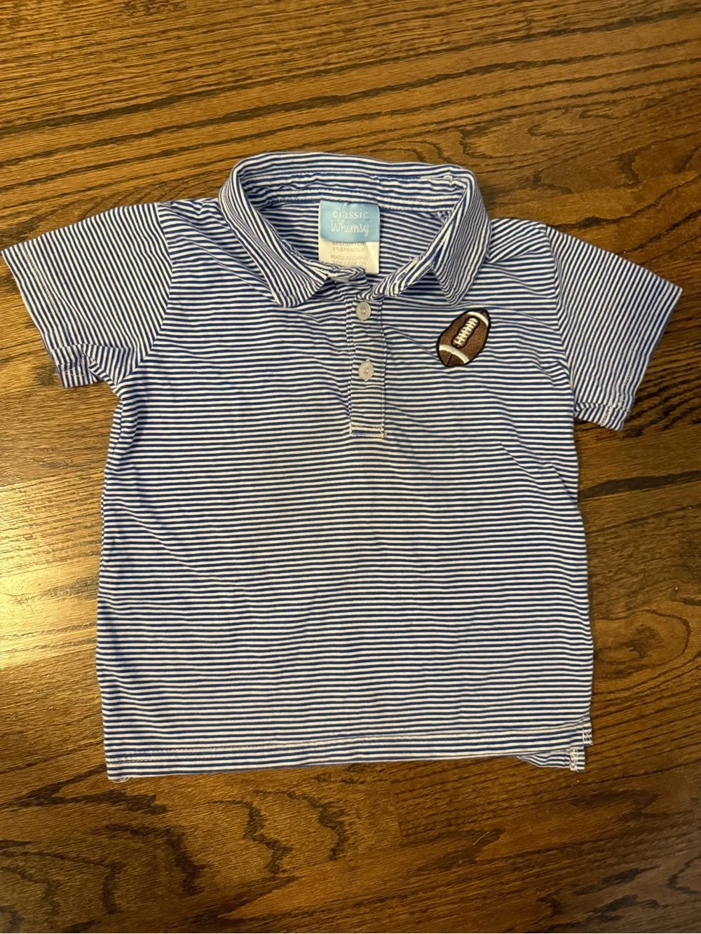 Classic Whimsey Striped Football Polo Bundle 3T Boys Game Day